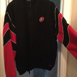 2XL Red and Black Reebok Allen Iverson Bomber Jacket!
